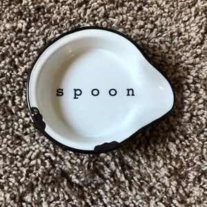 Magnolia ceramic spoon rest Farmhouse decor